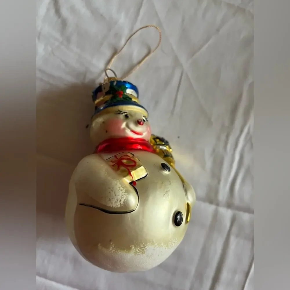 Polish Glass Vintage Christmas Ornaments - Set of 8